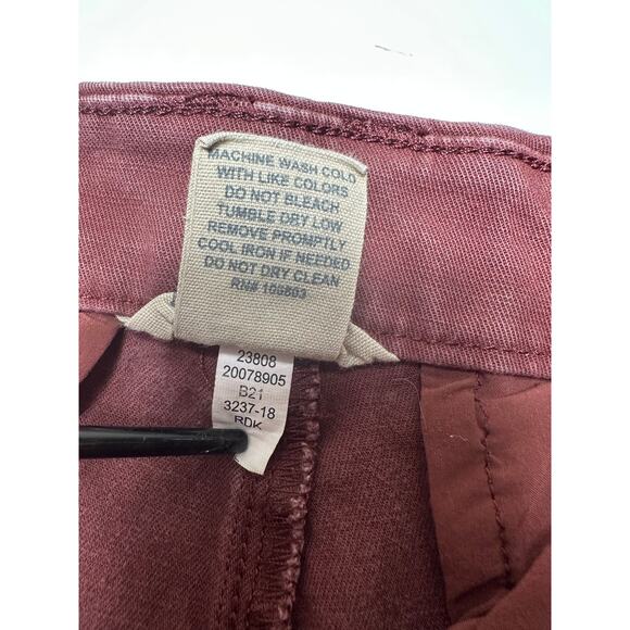 Duluth Trading Women's Stretch Pants Brick Red Size 8x29 - Picture 7 of 11